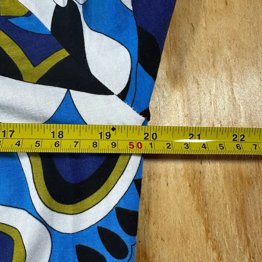 BCBGMAXAZRIA Abstract Psychedelic Geometric Print Dress
